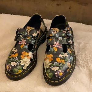 Floral Mary Jane Dr. Martens